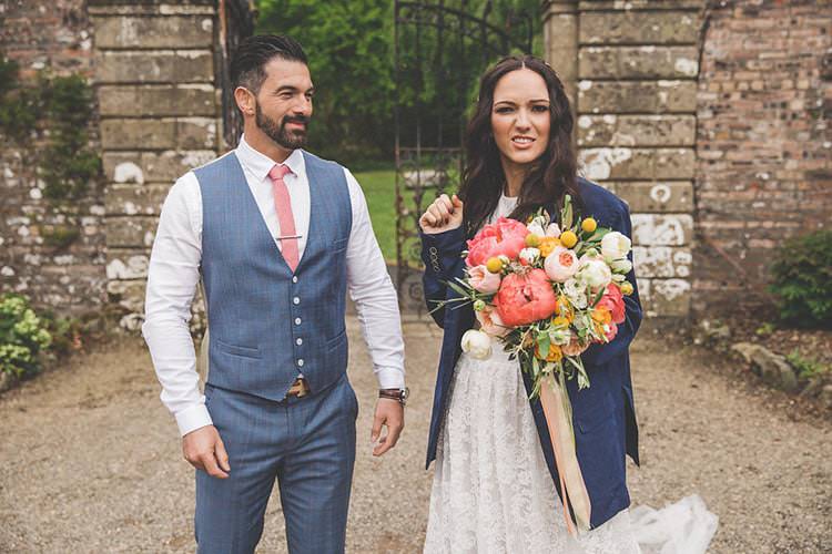 Playful Peach Wedding Ideas http://www.kelleequinnphotography.com/