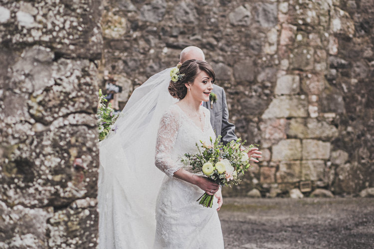 Amore by Rosetta Nicolini Dress Gown Lace Sleeves Bride Bridal Pretty DIY Farm Wedding http://www.johnelphinstonestirling.com/
