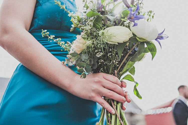 Bridesmaid Bouquet Flowers Wild Purple White Peony Pretty DIY Farm Wedding http://www.johnelphinstonestirling.com/