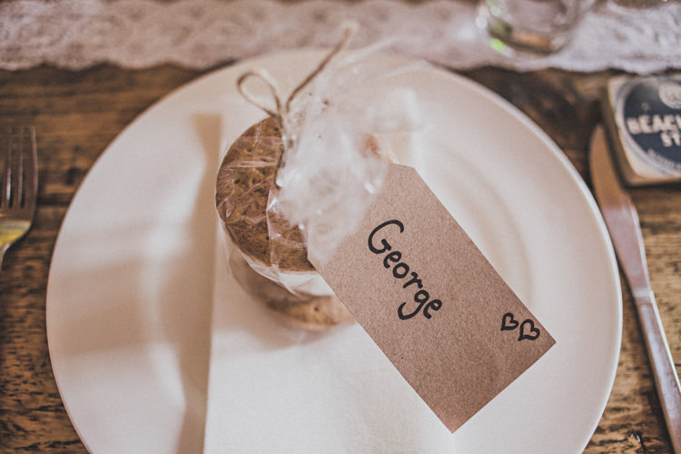 Smores Marshmallow Favours Luggage Tag Pretty DIY Farm Wedding http://www.johnelphinstonestirling.com/