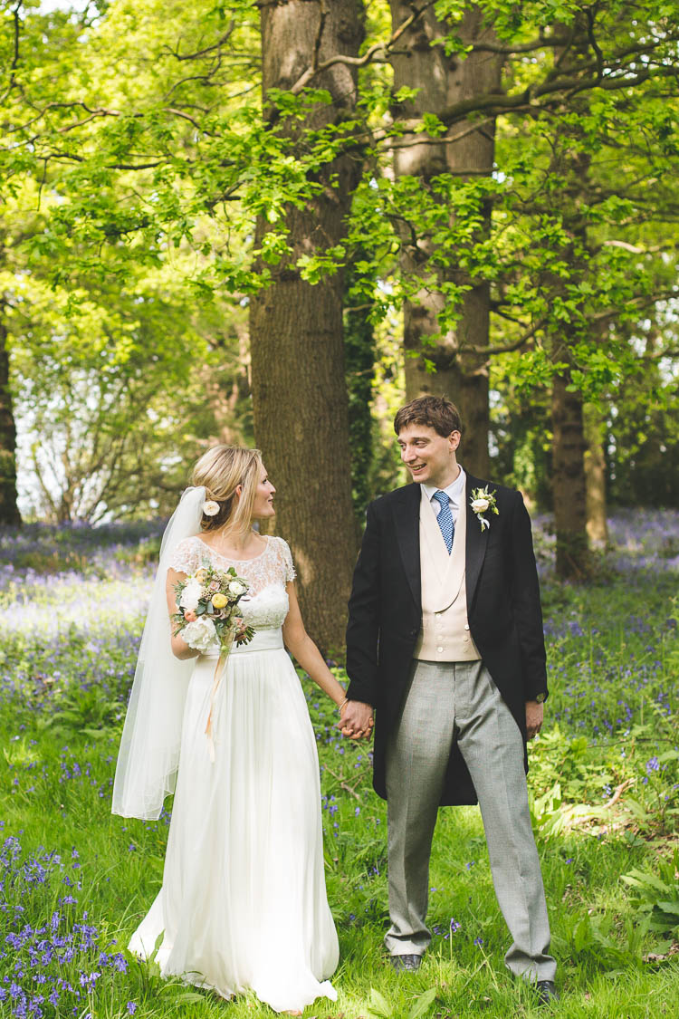 Catherine Deane Dress Bride Bridal Skirt Top Separates DIY Pretty Pink Bluebell Woods Wedding http://kirstymackenziephotography.co.uk/