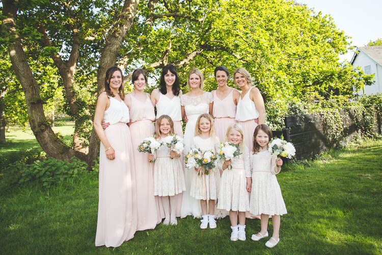 Skirts Bridesmaids Long Tops DIY Pretty Pink Bluebell Woods Wedding http://kirstymackenziephotography.co.uk/