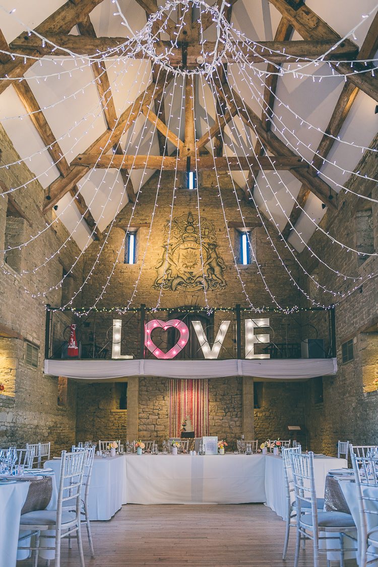 Fairy Lights LOVE Letters Lighting Eclectic Colour Pop Barn Wedding http://www.robtarren.co.uk/