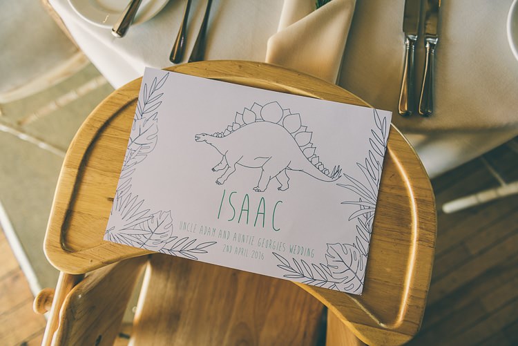 Kids Place Mat Colouring Eclectic Colour Pop Barn Wedding http://www.robtarren.co.uk/