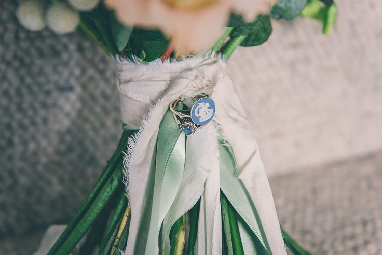 Ring Brooch Bouquet Ribbon Accessory Flowers Bride Bridal Eclectic Colour Pop Barn Wedding http://www.robtarren.co.uk/