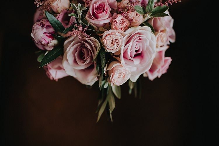 Pink Rose Bouquet Flowers Bride Bridal Magical Spring Barn Wedding http://www.ireneyapweddings.com/