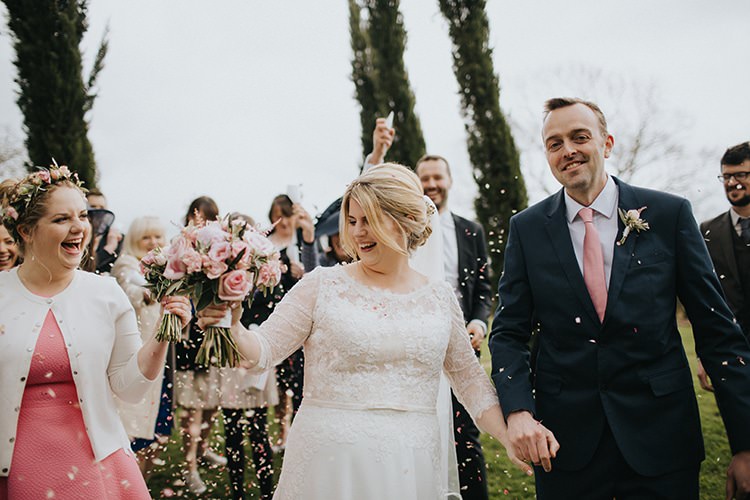 Confetti Throw Bride Groom Magical Spring Barn Wedding http://www.ireneyapweddings.com/