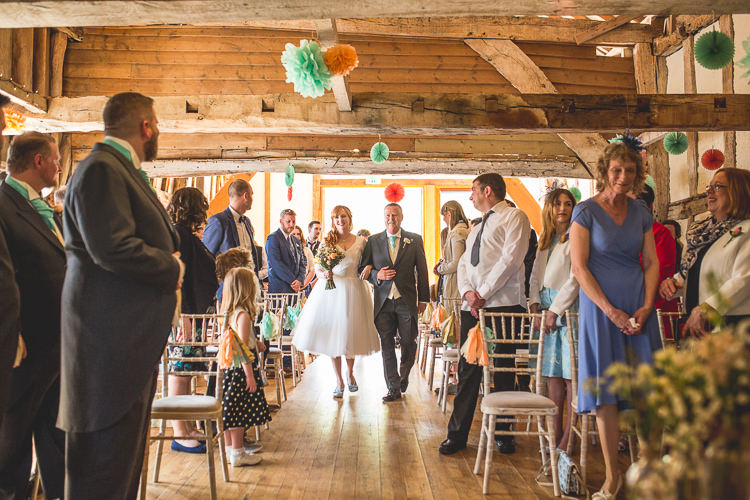 Mint Peach Rustic Barn Wedding http://hannahhallphotography.co.uk/