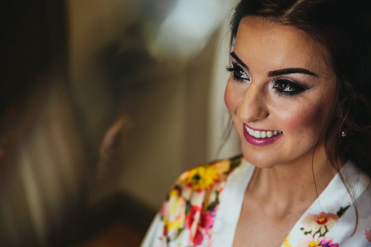 Bride Bridal Make Up Bride Bridal Vintage Sports Rustic Yellow Barn Wedding http://www.redonblonde.com/