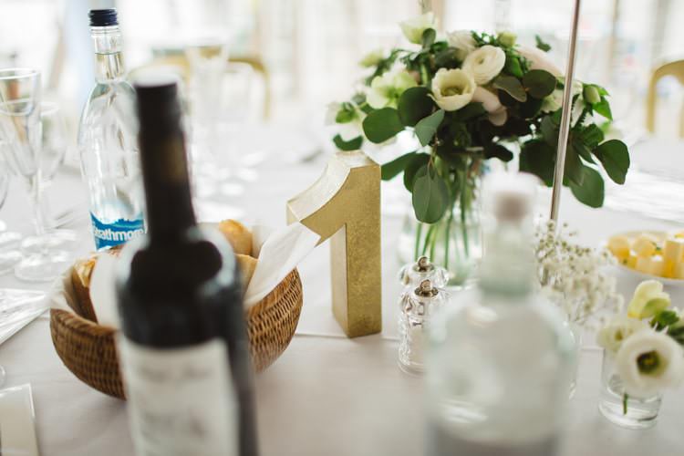 Table Number Chic City White Gold Wedding http://www.francessales.co.uk/
