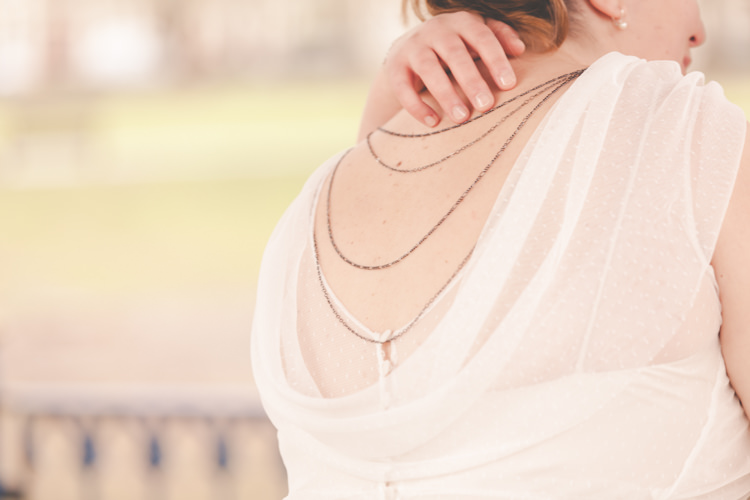 Back Necklace Bride Bridal Jewellery Accessory Bright Colourful Home Made Wedding http://www.jonturtle.co.uk/