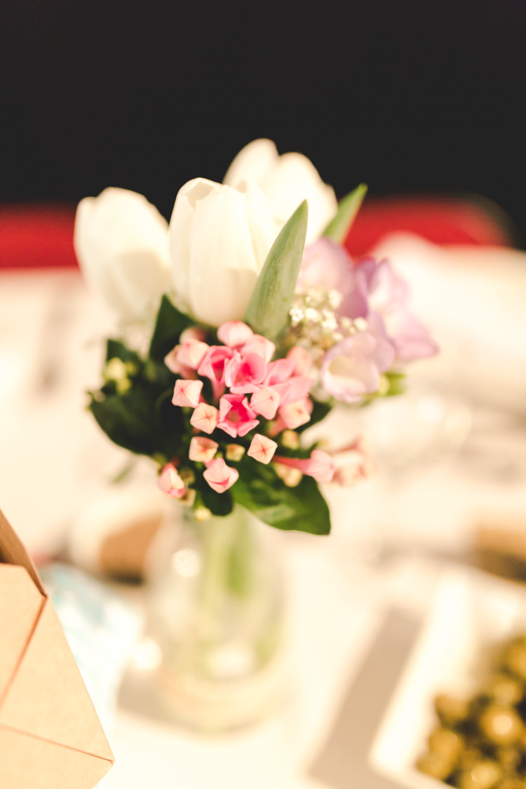 Jar Flowers Spring Bright Colourful Home Made Wedding http://www.jonturtle.co.uk/
