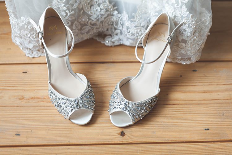 Jenny Packham Shoes Peep Toe Bride Bridal Navy Yellow Sunflowers Brewery Wedding http://www.jemmakingphotography.co.uk/