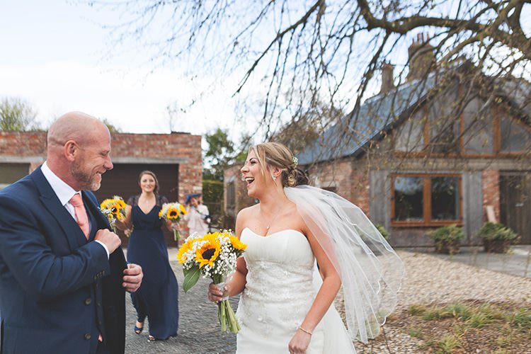 Navy Yellow Sunflowers Brewery Wedding http://www.jemmakingphotography.co.uk/