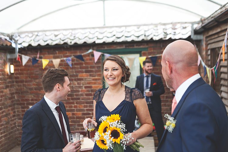 Navy Yellow Sunflowers Brewery Wedding http://www.jemmakingphotography.co.uk/