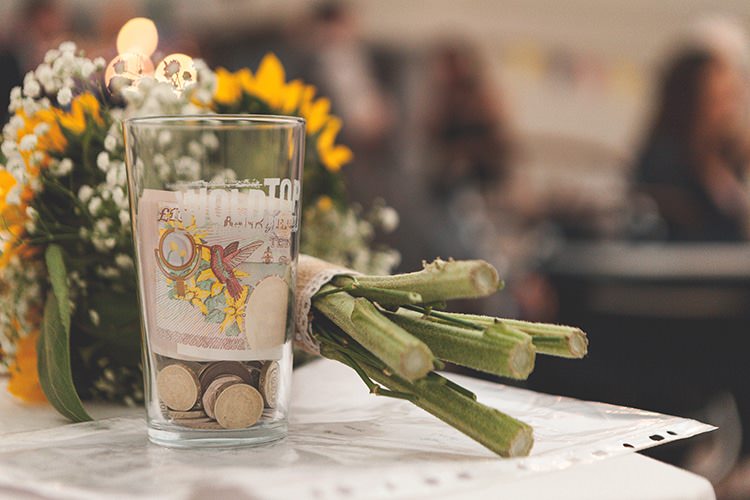 Navy Yellow Sunflowers Brewery Wedding http://www.jemmakingphotography.co.uk/