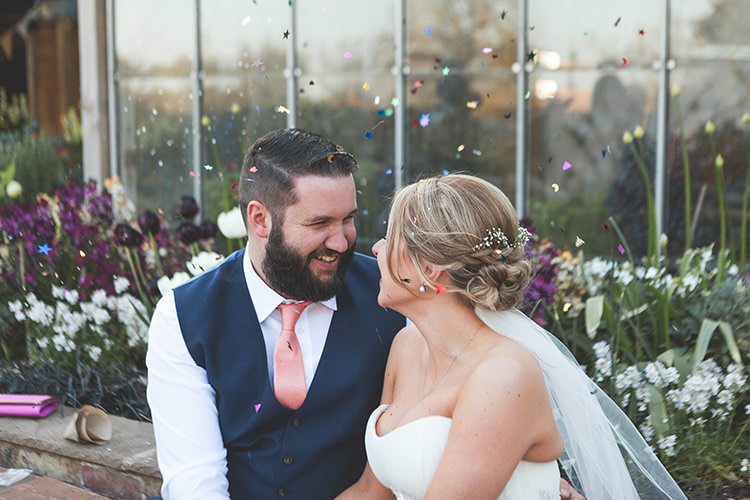 Confetti Navy Yellow Sunflowers Brewery Wedding http://www.jemmakingphotography.co.uk/