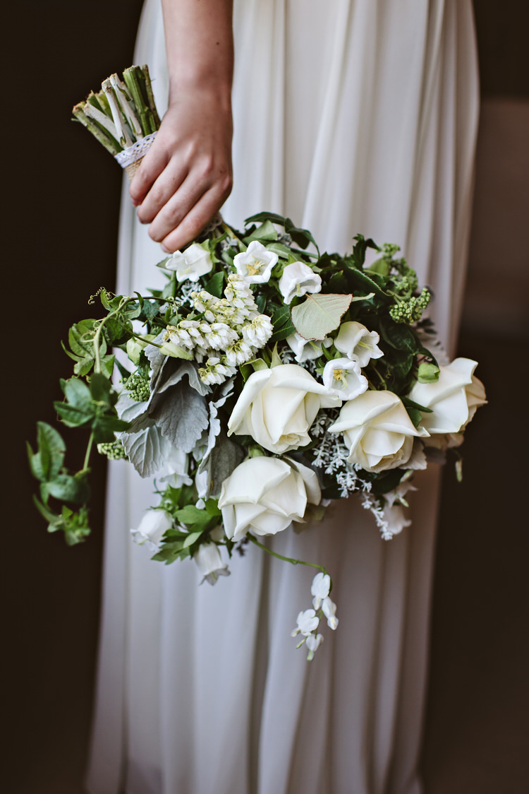 Bell Flower Averanche Roses Dicentra Silver Foliage Senecio Bouquet Bride Bridal Beautiful Spring Blossom Country Wedding Ideas http://karenflowerphotography.com/