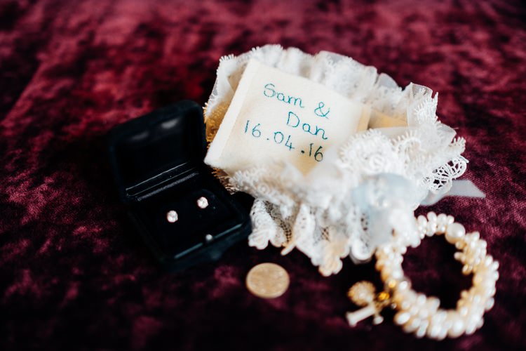 Bride Bridal Accessories Garter Quirky Music City Wedding http://www.mariannechua.com/
