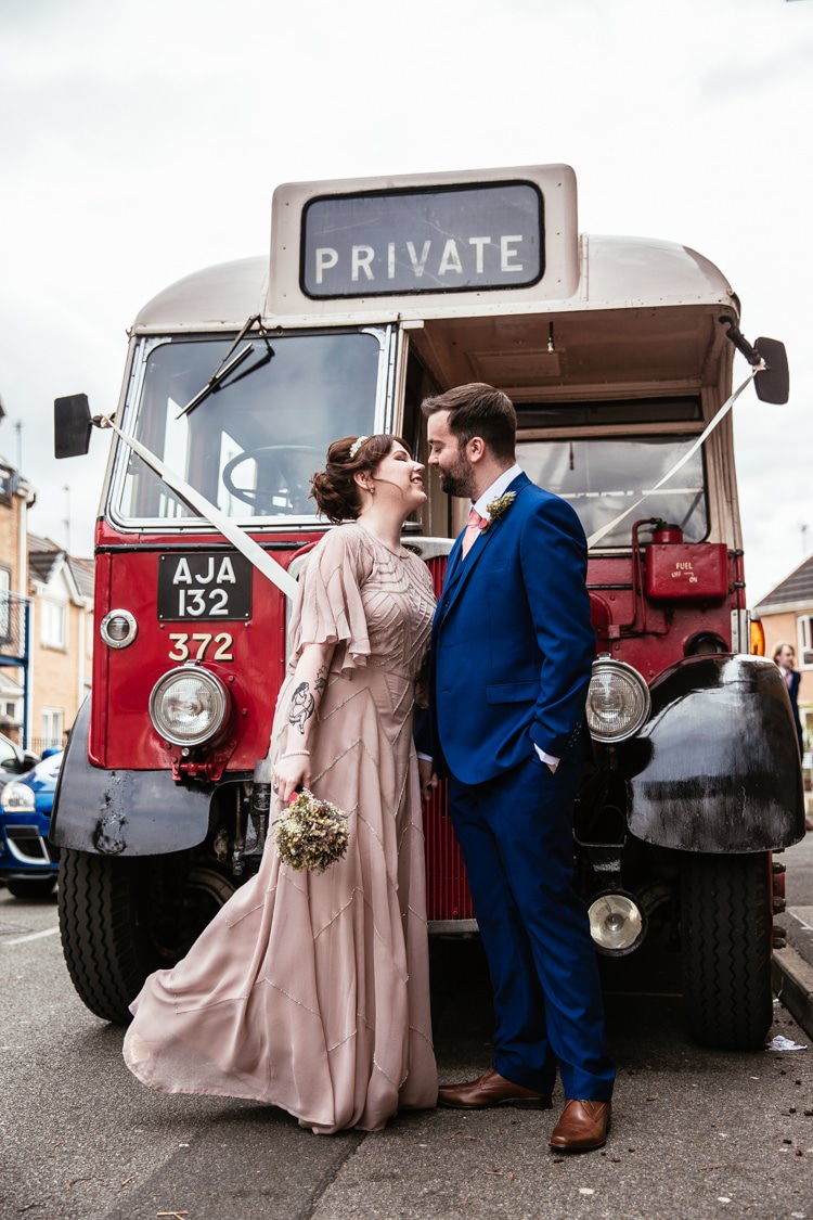 Vintage Bus Transport Quirky Intimate Laid Back Wedding http://www.cassandralane.co.uk/