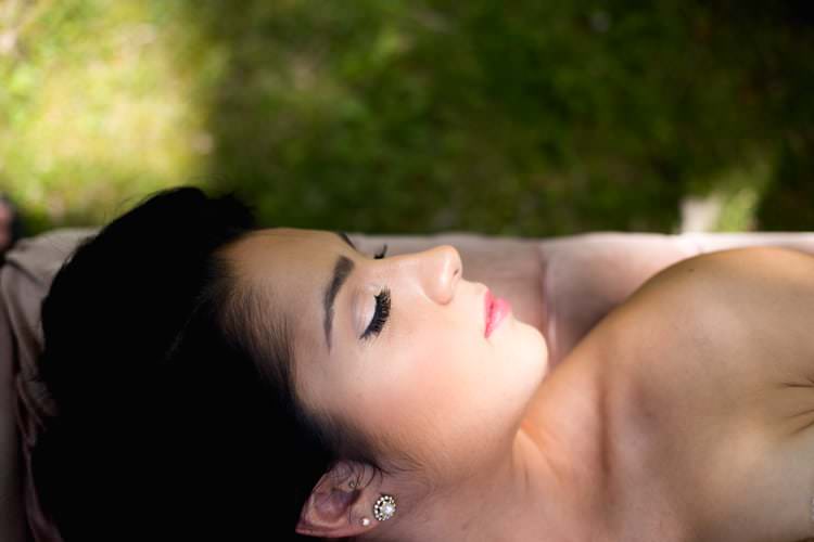 Bridal Hair French Roll Style Makeup Pink Lips Soft Smokey Eyes Pearl Earrings Bridal Romantic Vintage Wedding Ideas http://katymurrayphotography.com/