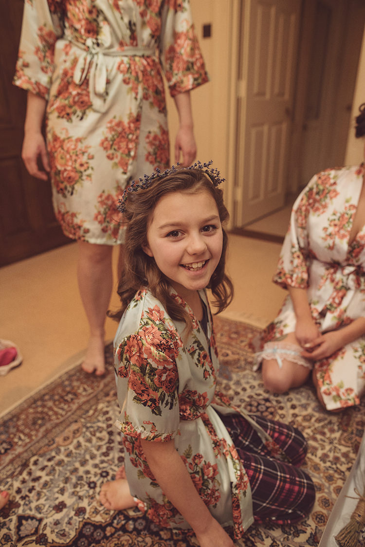 Flower Girl Dried Crown Lavender Quirky Rustic Natural Winter Wedding http://www.rebeccadouglas.co.uk/
