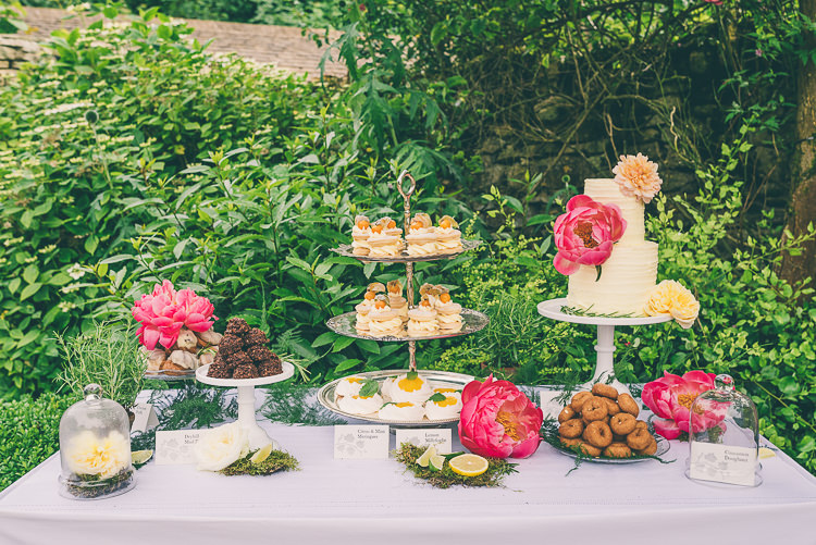 Cake Dessert Table Ethereal Coral Countryside Wedding Ideas http://www.robtarren.co.uk/