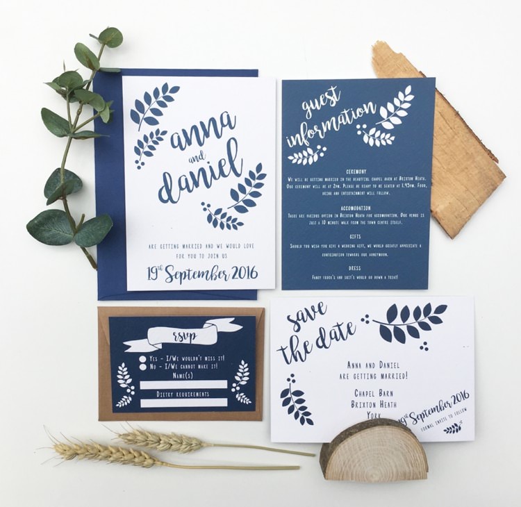 Lily and Jack's Paper Studio Wedding Stationery Invitation Supplier Directory UK