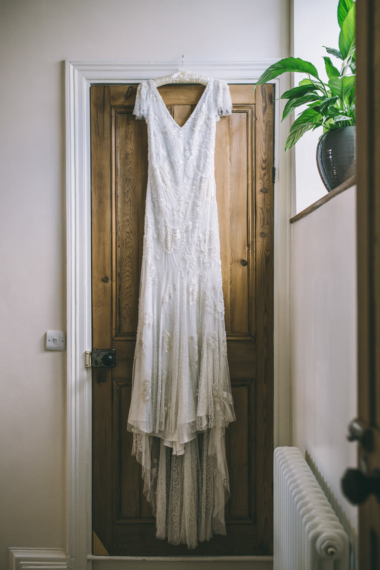 Eliza Jane Howell Jayne Dress Gown Bride Bridal Beaded Sleeves Home Made Country Festival Wedding http://www.jamespowellphotography.co.uk/