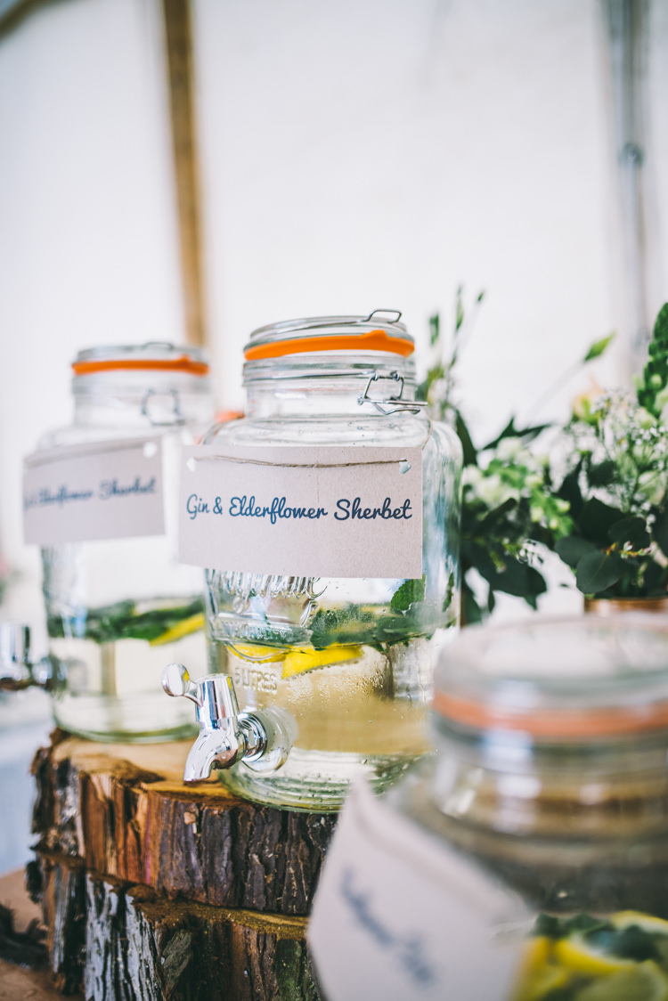 Drink Dispensers Cocktails Bar Station Home Made Country Festival Wedding http://www.jamespowellphotography.co.uk/