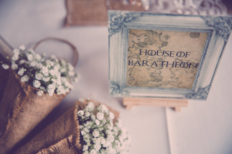 Stationery Table Names Alternative Game of Thrones Fete Wedding http://hayleybaxterphotography.com/ 