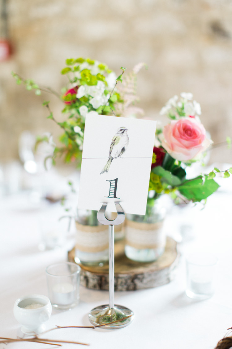 Table Numbers Stationery Beautiful Barn Bird Wedding http://www.melissabeattie.com/