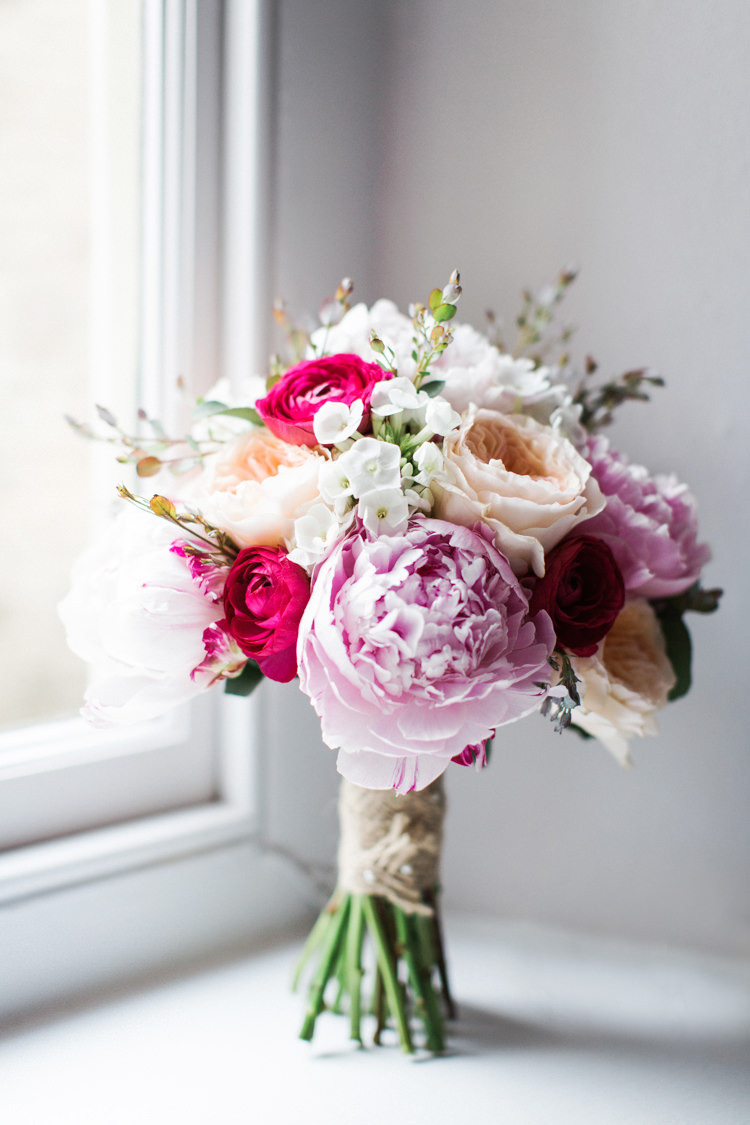 Pink Peony Peonies Bouquet Flowers Rose Bride Bridal Beautiful Barn Bird Wedding http://www.melissabeattie.com/