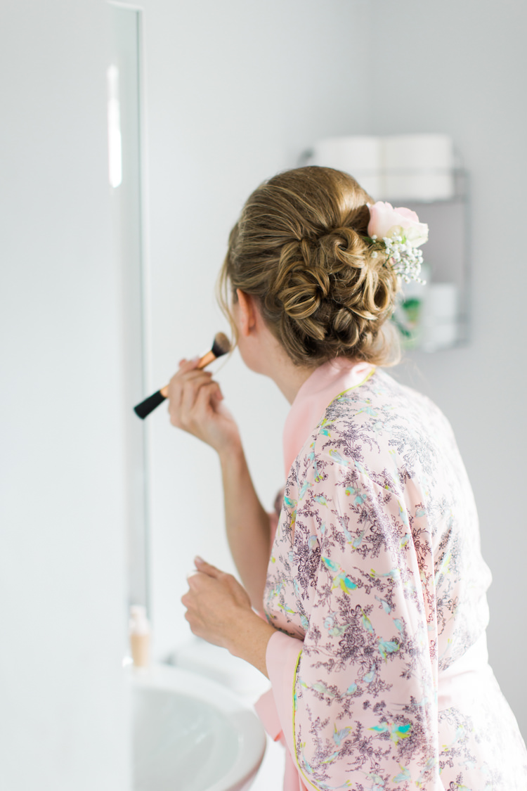 Hair Bride Bridal Up Do Flowers Style Beautiful Barn Bird Wedding http://www.melissabeattie.com/