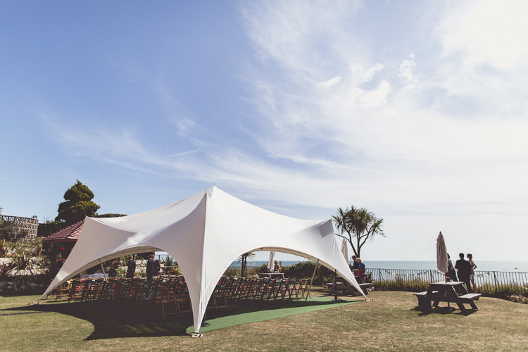 Outdoor Swanage Dorset Ceremony DIY Tipi Camping Wedding http://www.wearetheclarkes.com/