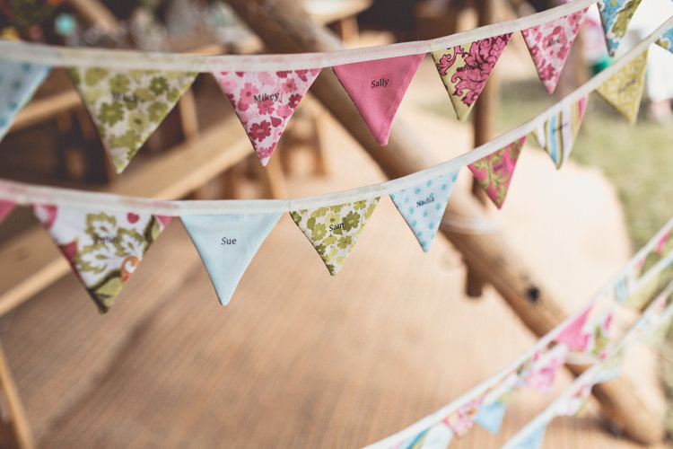 Bunting Seating Plan Table Chart DIY Tipi Camping Wedding http://www.wearetheclarkes.com/