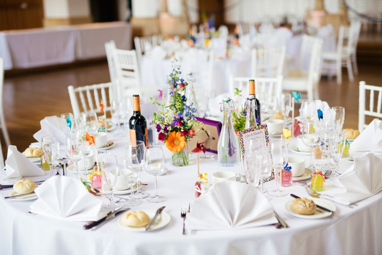 Multicoloured Fun Creative Wedding http://www.catlaneweddings.com/