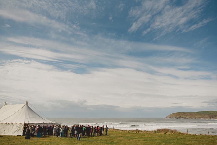 Pole Tent Indie Rustic Beach Marquee Wedding http://www.abiriley.co.uk/