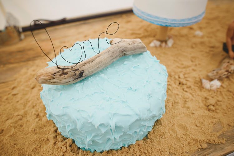 Driftwood Cake Topper Wire Indie Rustic Beach Marquee Wedding http://www.abiriley.co.uk/