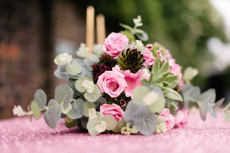Tropical 1920s Pink Budget Wedding http://lilysawyer.com/