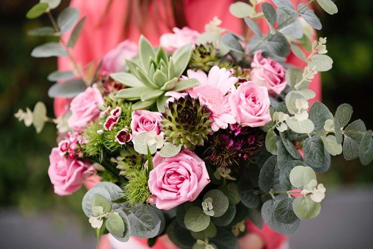 Bouquet Flowers Bride Bridal Roses Succulents Tropical 1920s Pink Budget Wedding http://lilysawyer.com/