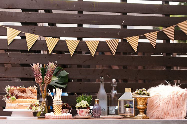 Tropical 1920s Pink Budget Wedding http://lilysawyer.com/