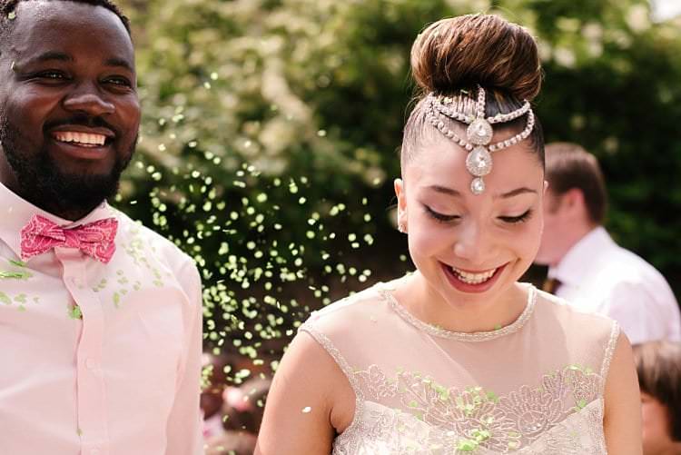 Tropical 1920s Pink Budget Wedding http://lilysawyer.com/