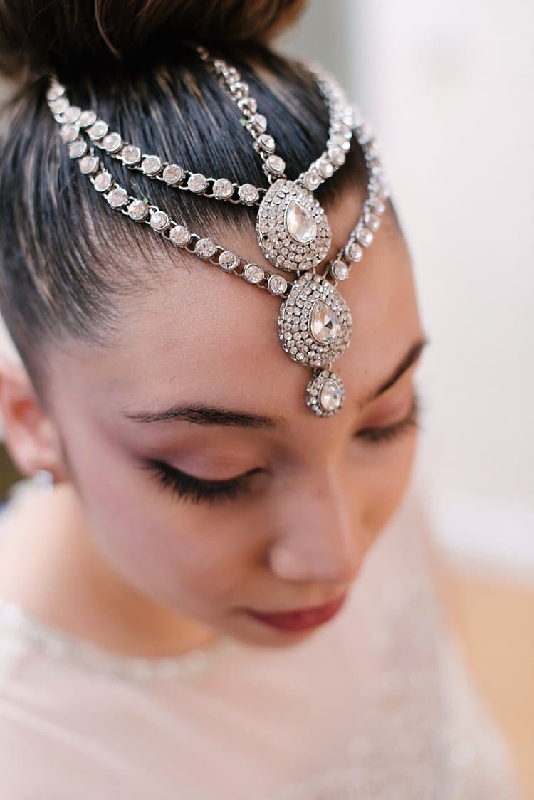 Bride Bridal Hair Bun Make Up Headdress Make Up Tropical 1920s Pink Budget Wedding http://lilysawyer.com/