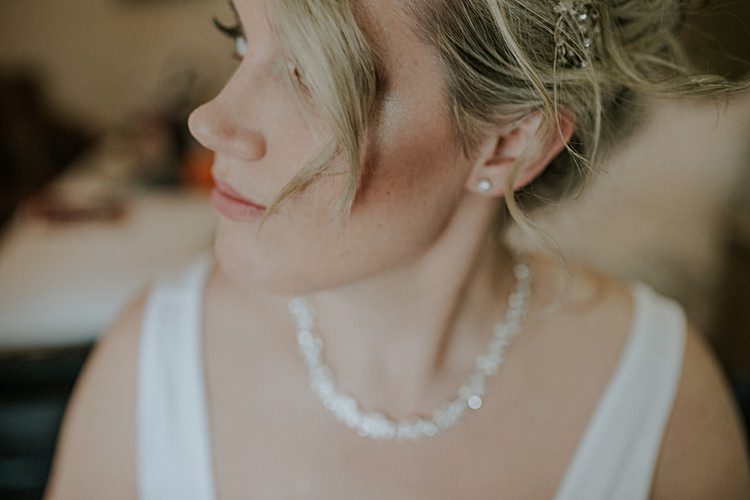 Pretty Pale Blue Gold Fairy Lit Barn Wedding http://lolarosephotography.com/