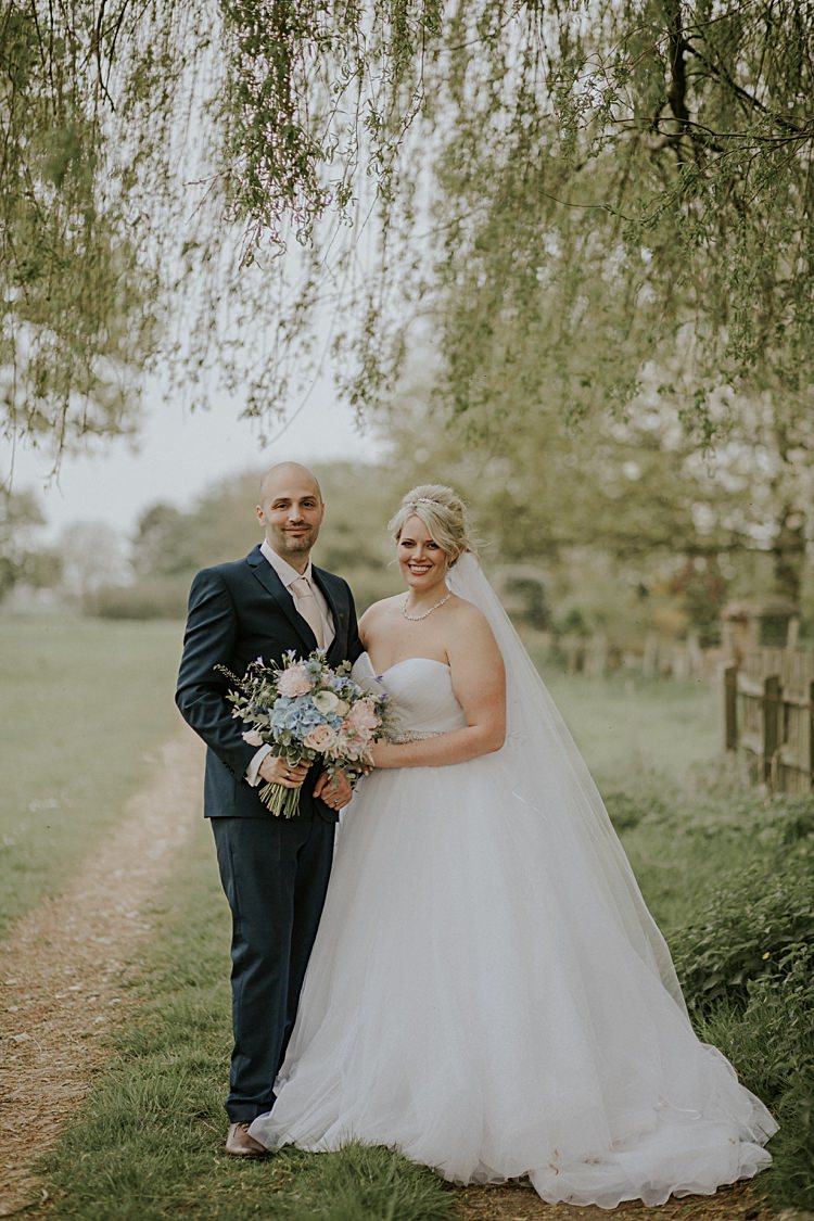 Pretty Pale Blue Gold Fairy Lit Barn Wedding http://lolarosephotography.com/