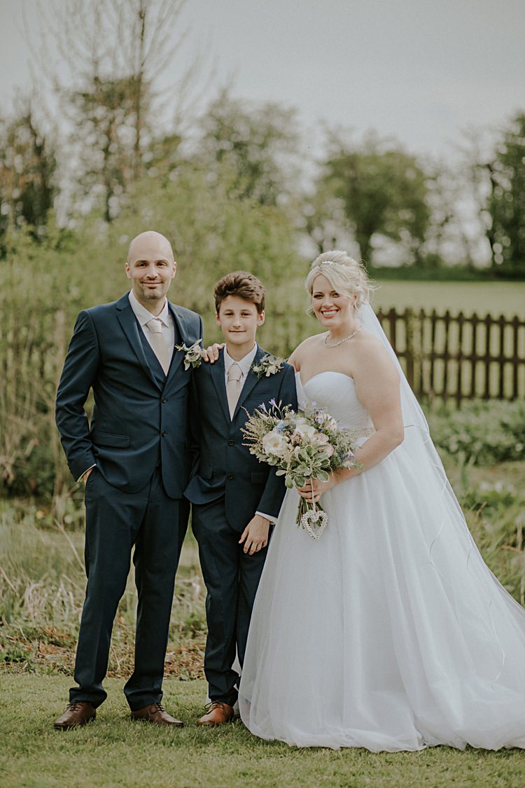 Pretty Pale Blue Gold Fairy Lit Barn Wedding http://lolarosephotography.com/