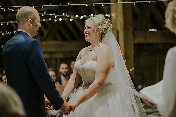 Pretty Pale Blue Gold Fairy Lit Barn Wedding http://lolarosephotography.com/
