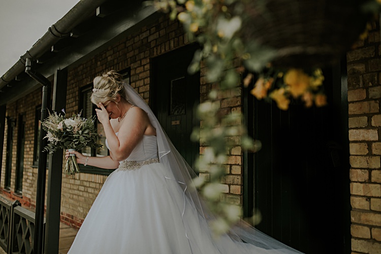 Pretty Pale Blue Gold Fairy Lit Barn Wedding http://lolarosephotography.com/