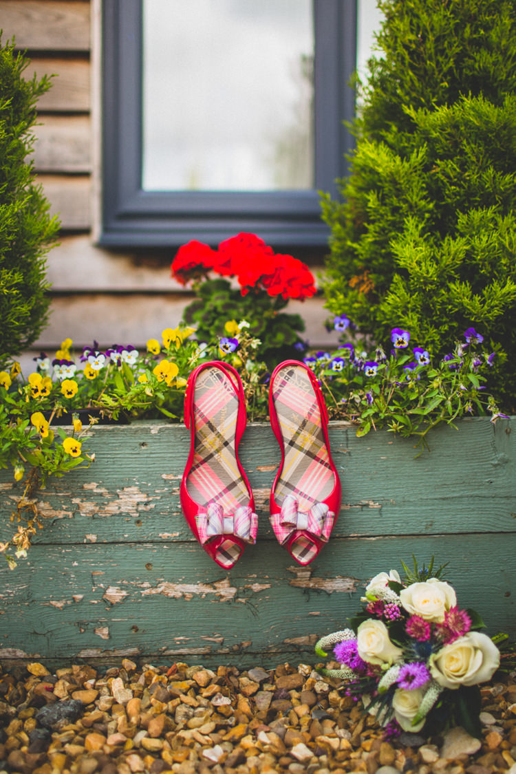 Bow Peep Toe Shoes Heels Bride Bridal Red Rustic Tipi Farm Wedding http://aniaames.co.uk/